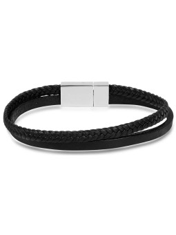 Troli Bracciale in pelle doppia uomo