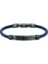 Morellato Bracciale da uomo in pelle blu Moody SQH21 uomo