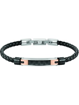 Morellato Bracciale da uomo in pelle nera Moody SQH22 uomo