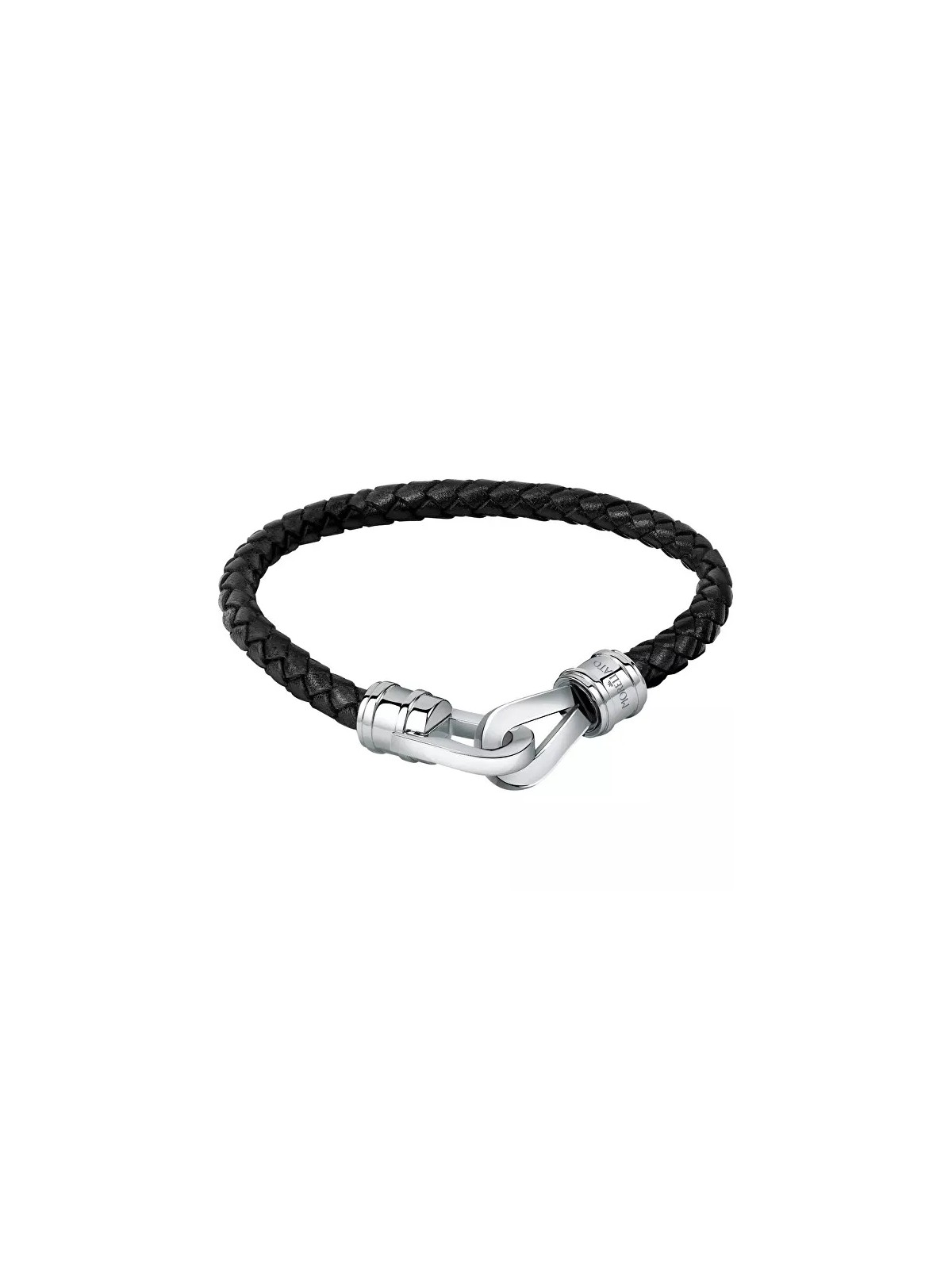 Morellato Bracciale in pelle nera per uomo Moody SQH42 - Lunghezza: 19.5 cm uomo