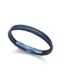 Viceroy Bracciale da uomo in pelle blu Heat 15084P09013 uomo