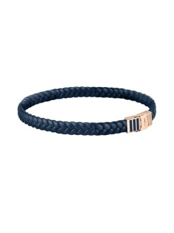 Morellato Bracciale in pelle blu intrecciata Moody SQH49 uomo