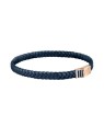 Morellato Bracciale in pelle blu intrecciata Moody SQH49 uomo