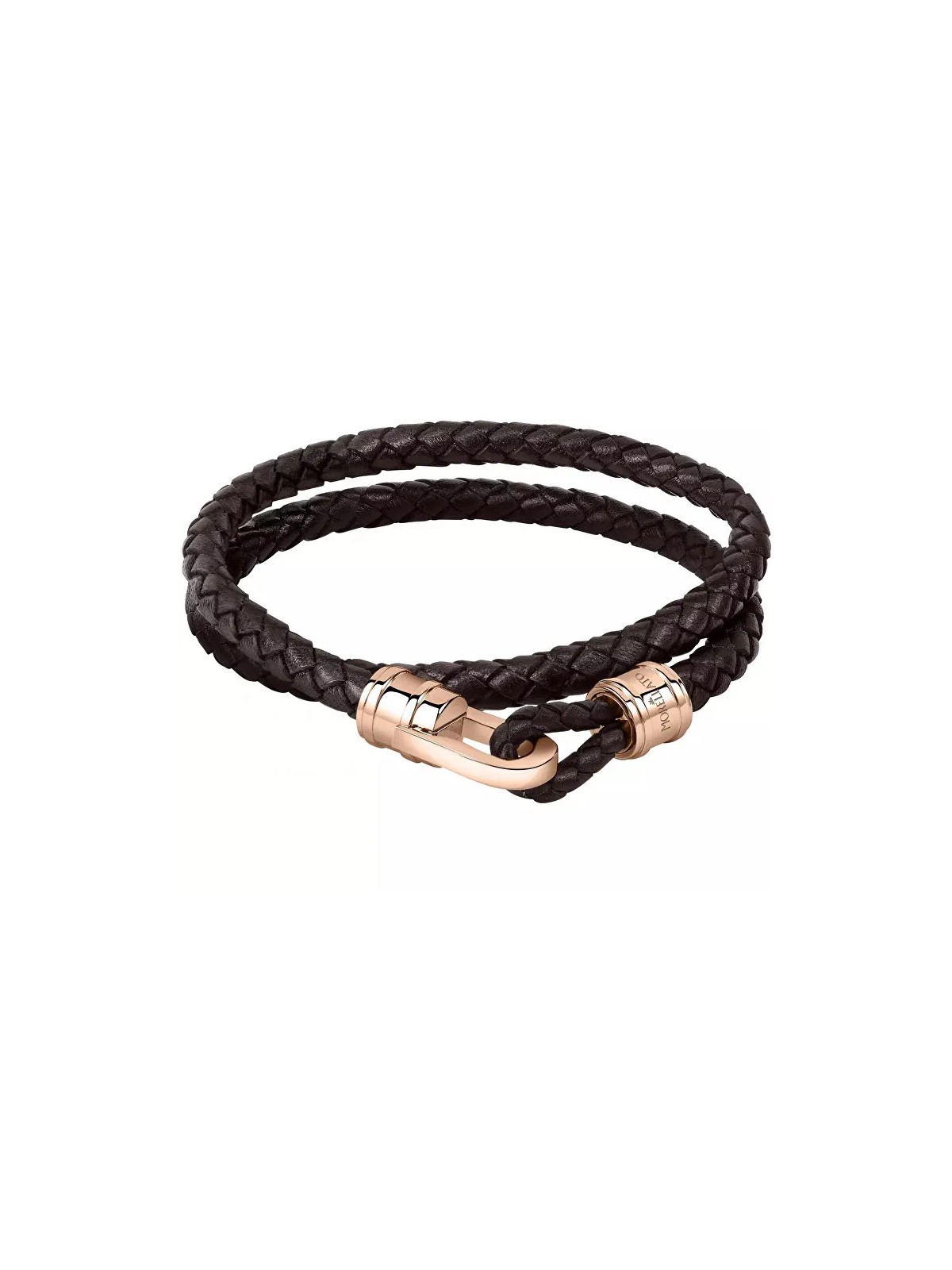 Morellato Bracciale doppio in pelle marrone Moody SQH3 - Lunghezza: 40 cm uomo