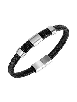 Troli Bracciale in pelle da uomo moderno Pelle uomo