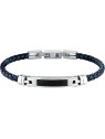 Morellato Bracciale moderno da uomo in pelle blu Moody SQH61 uomo