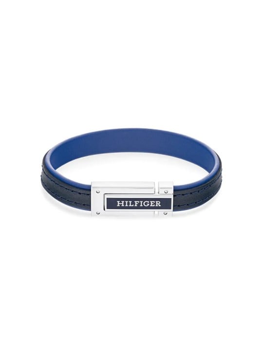 Tommy Hilfiger Bracciale in pelle blu per uomo 2790558 uomo