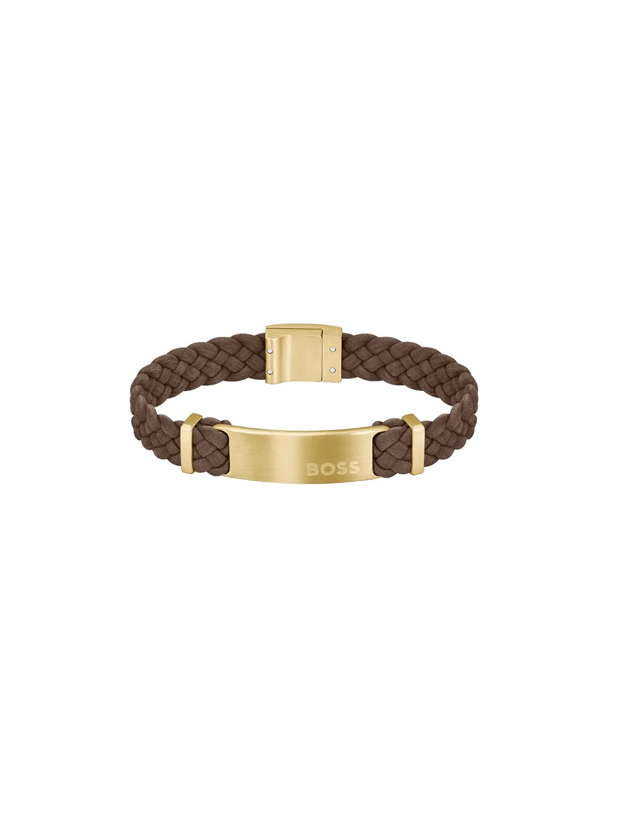 Hugo Boss Bracciale uomo in pelle scamosciata Dylan 1580607 - Lunghezza: 19 cm uomo
