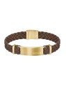 Hugo Boss Bracciale uomo in pelle scamosciata Dylan 1580607 - Lunghezza: 19 cm uomo