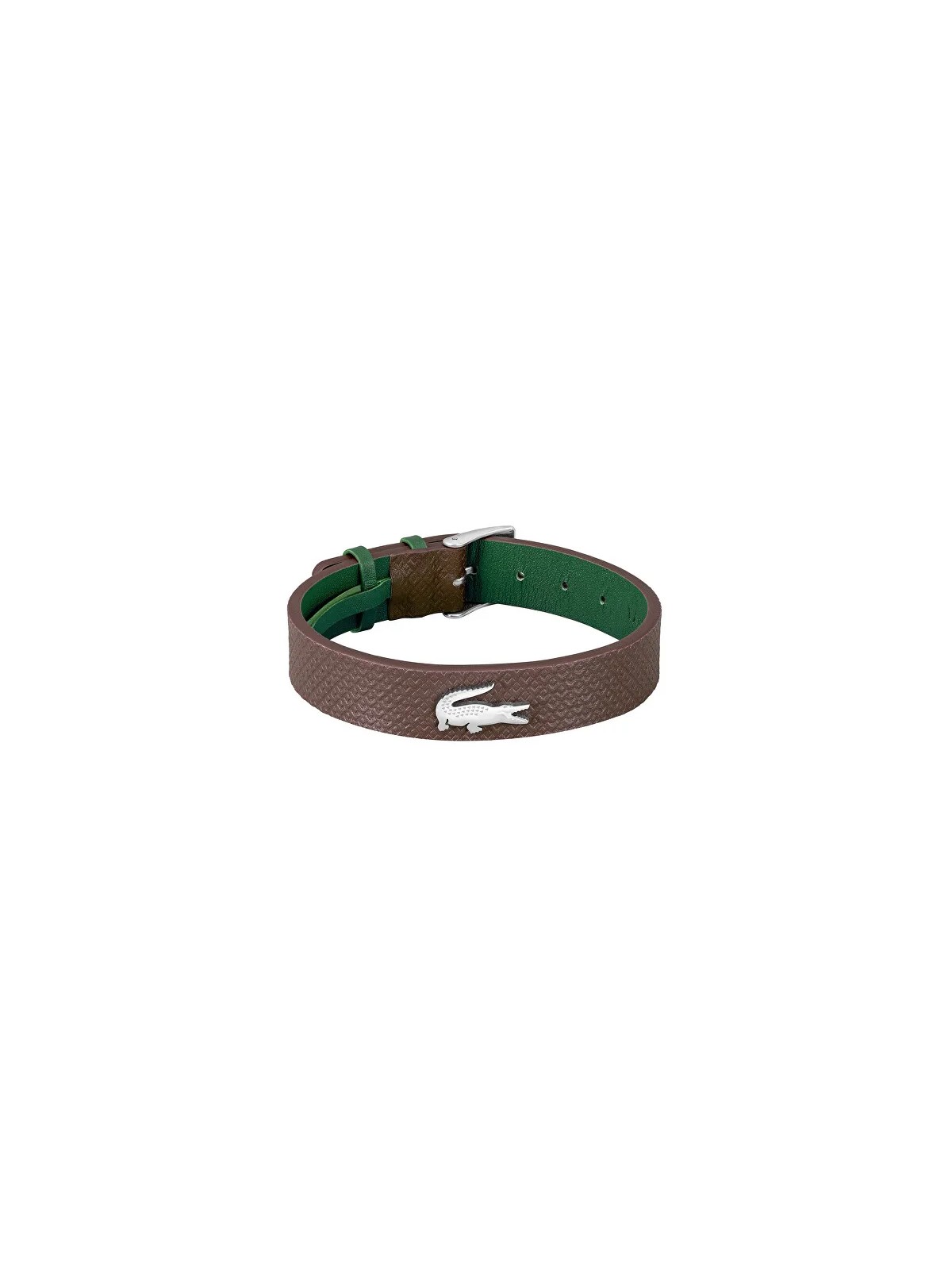 Lacoste Bracciale moderno in pelle con logo 2040388 uomo