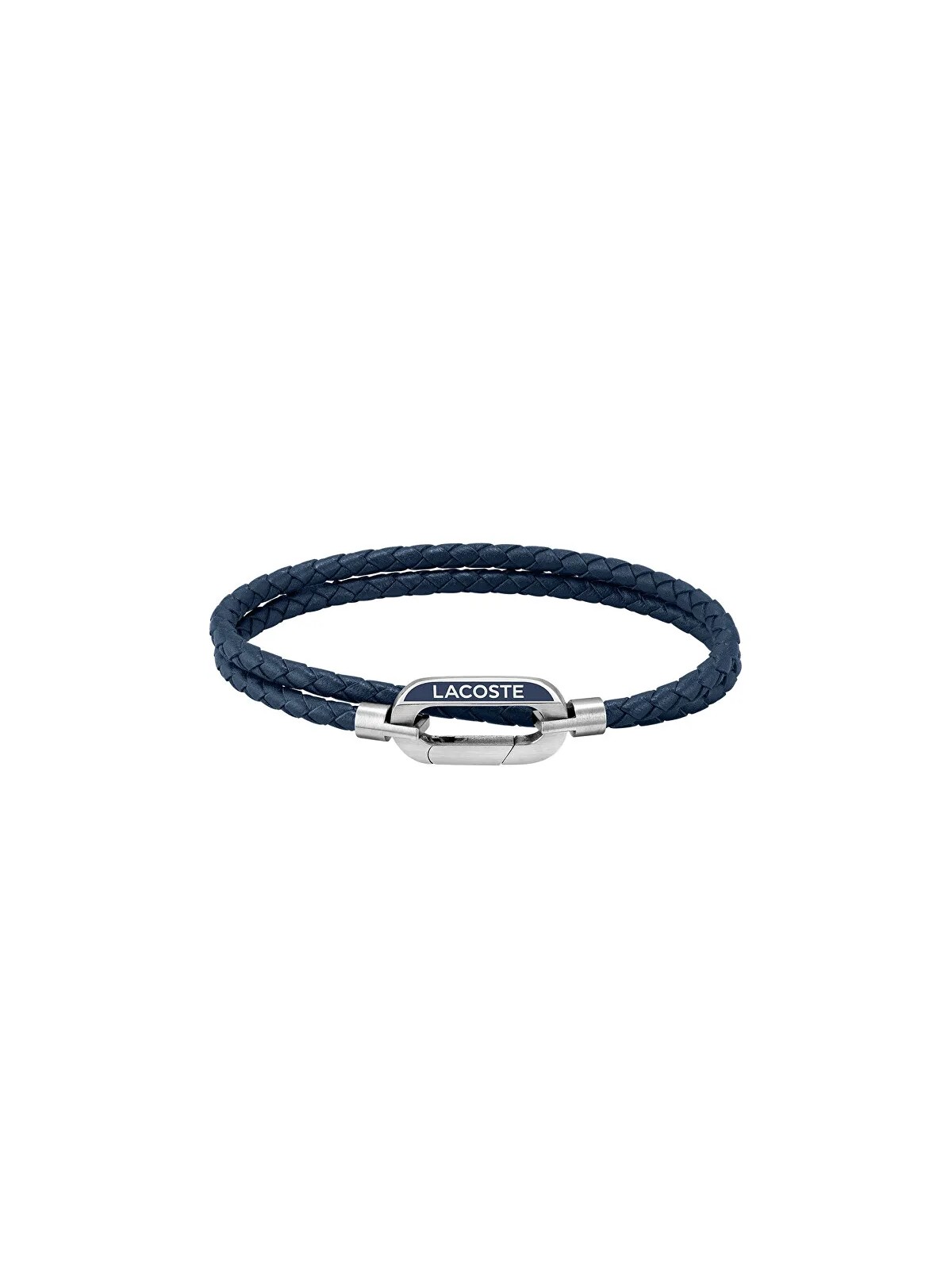 Lacoste Bracciale in pelle da uomo Starboard 2040112 - Lunghezza: 19 cm uomo
