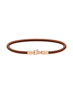 Daniel Wellington Bracciale St. Mawes Perfect Pair in pelle marrone, DW9980051 - Lunghezza: 18.5 cm uomo
