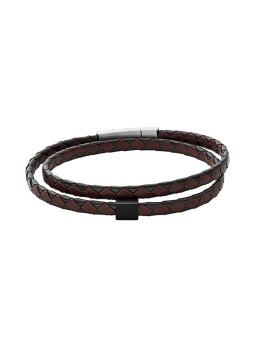 Skagen Bracciale doppio in pelle da uomo Hulsten SKJM0185998 uomo
