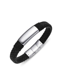 Diversi bracciale da uomo in pelle abbinato B1000158 uomo