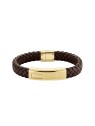 Hugo Boss Bracciale in pelle da uomo alla moda Lander 1580746M uomo