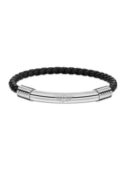 Bracciale in pelle moderna Police Gear PEAGB2211502 - Lunghezza: 19 cm uomo