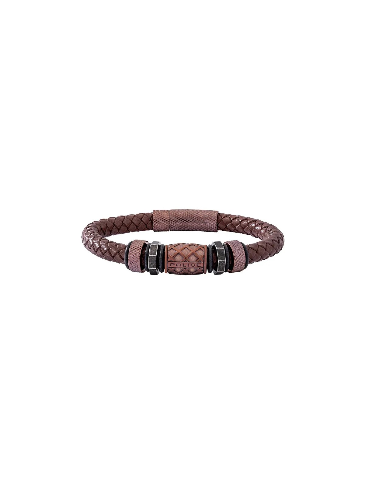Mensola Bracciale da uomo in pelle Longford Copper PJ26458BLC-02 uomo