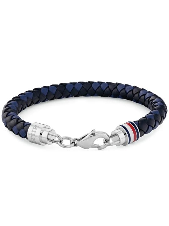 Tommy Hilfiger Bracciale in pelle alla moda per uomo Tyson 2790634 uomo