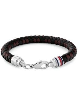 Tommy Hilfiger Bracciale in pelle alla moda per uomo Tyson 2790632 uomo