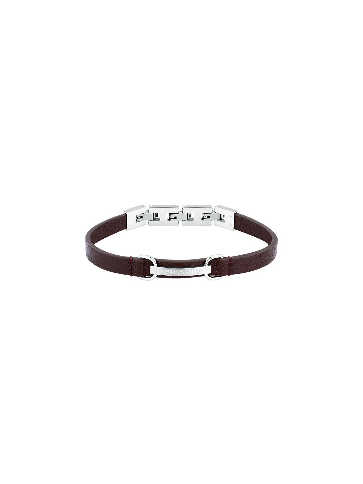 Trussardi Bracciale da uomo in pelle marrone T-Leather TJAXZ07 uomo