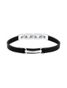 Trussardi Bracciale da uomo in pelle nera T-Leather TJAXZ08 uomo