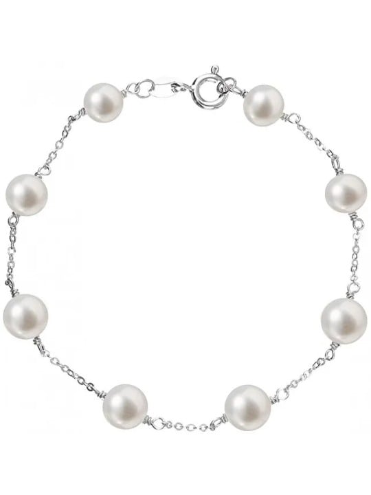 Evolution Group Bracciale in argento con perle vere Pavon 23008.1 donna