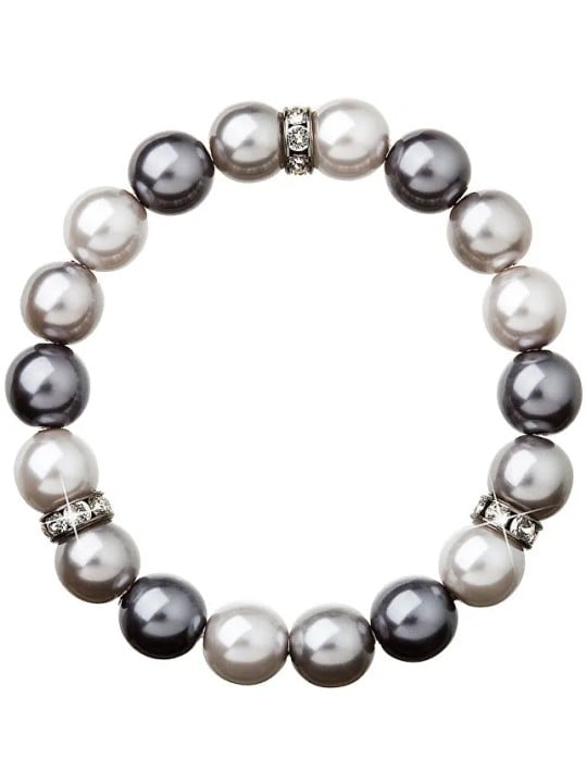 Evolution Group 33061.3 bracciale di perle grigie da donna