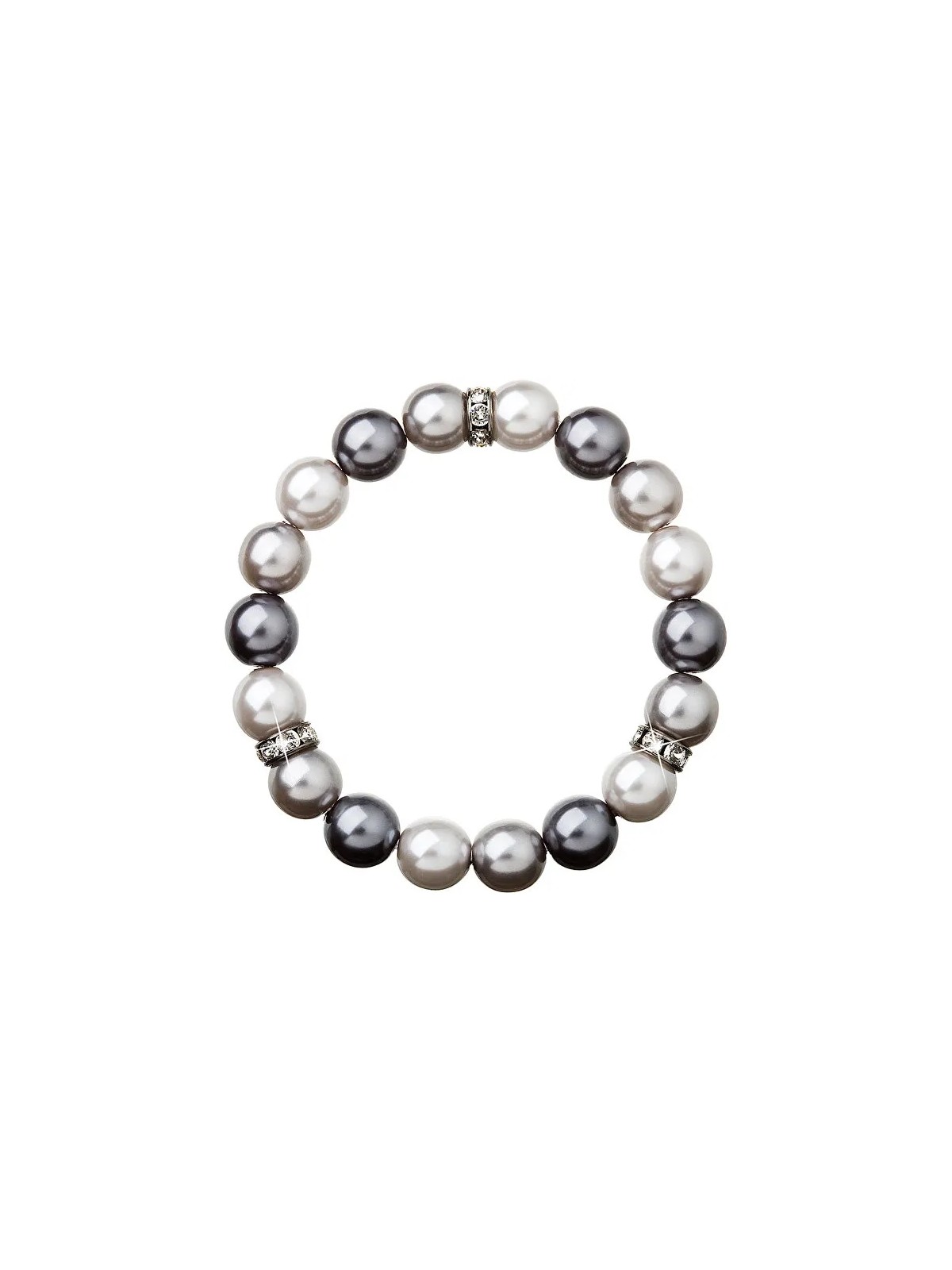 Evolution Group 33061.3 bracciale di perle grigie da donna