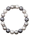 Evolution Group 33061.3 bracciale di perle grigie da donna
