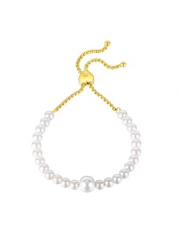Troli Affascinante bracciale con perline dorate VGS1139-2 donna