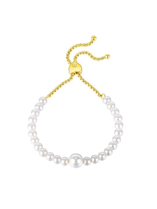 Troli Affascinante bracciale con perline dorate VGS1139-2 donna