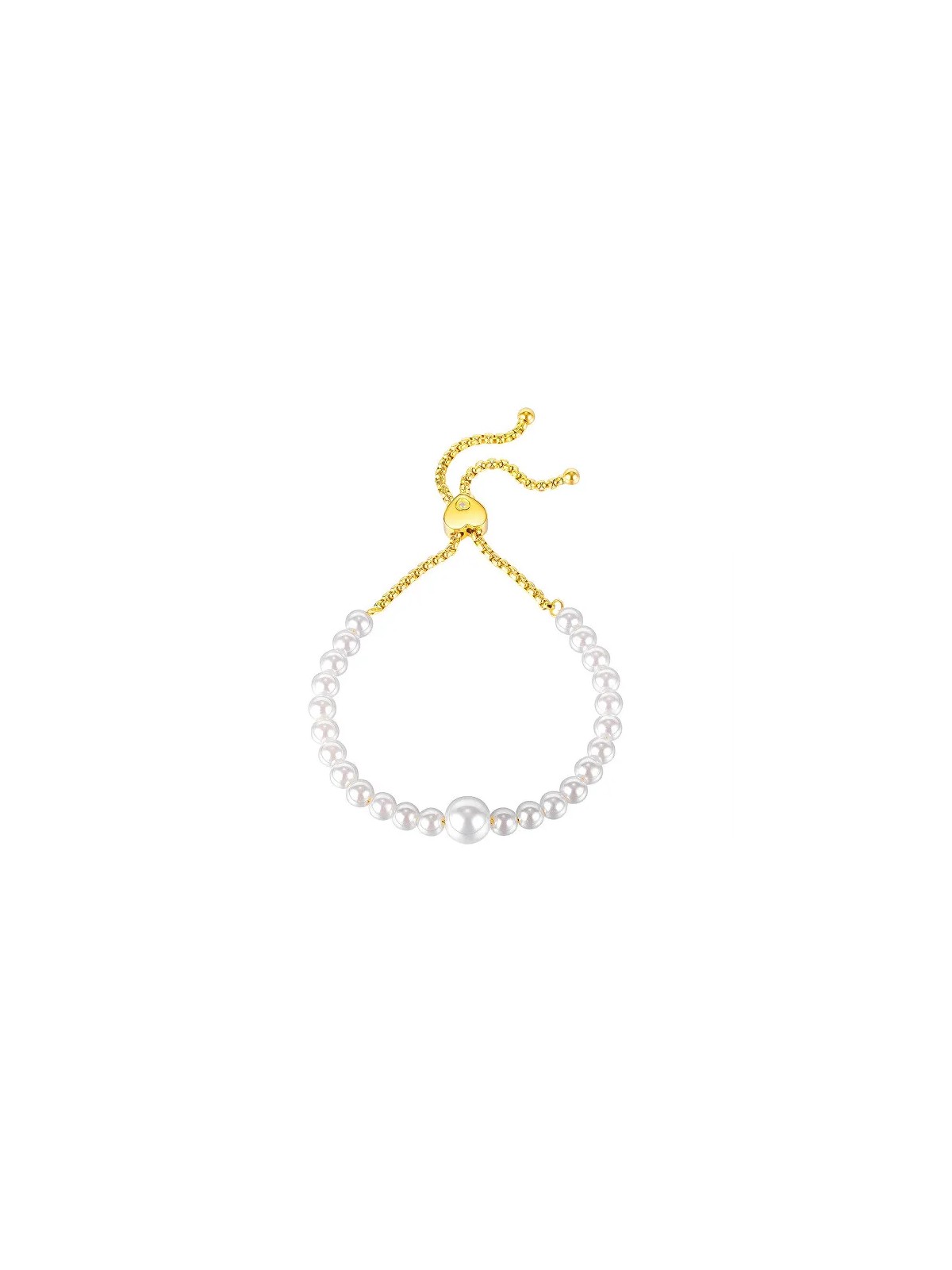 Troli Affascinante bracciale con perline dorate VGS1139-2 donna
