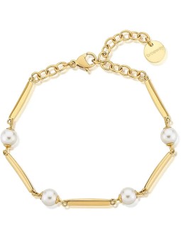 Brosway Affascinante bracciale placcato oro con perle BFF165 donna