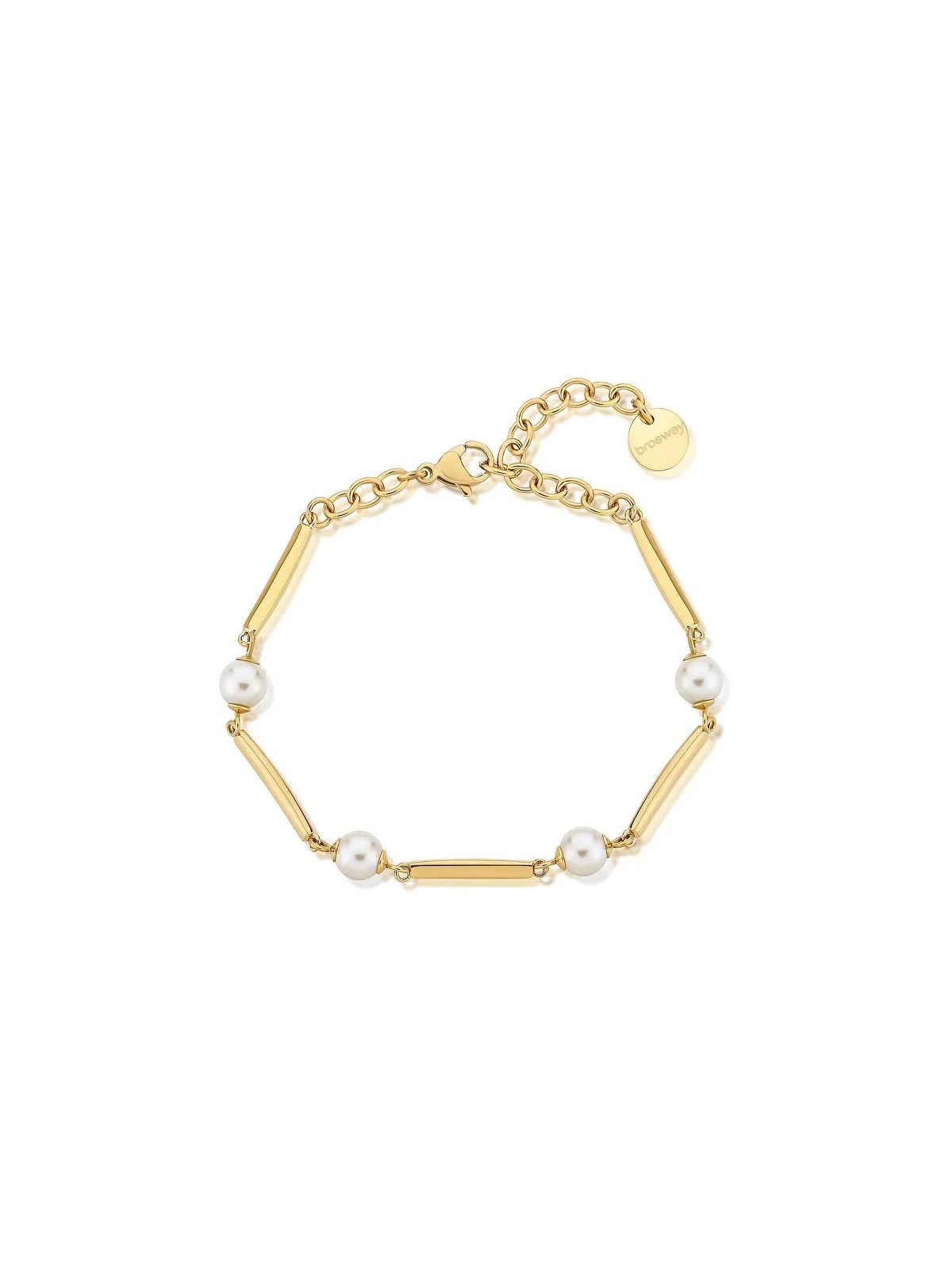 Brosway Affascinante bracciale placcato oro con perle BFF165 donna
