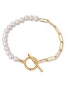 JwL Luxury Pearls Bracciale trendy placcato oro con vere perle di fiume JL0789 donna