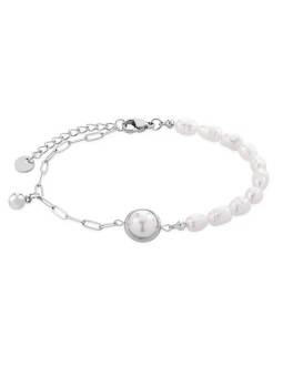 Troli Bracciale in acciaio con perle VGS1299S-1 donna