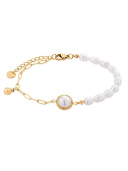 Troli Braccialetto di perle placcato oro VGS1299G-1 donna