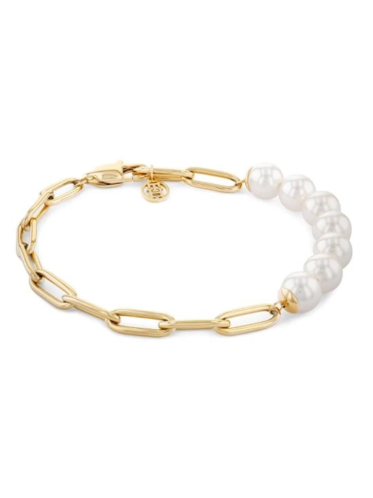 Tommy Hilfiger Elegante collana di perle di vetro Orb Pearl 2780770 donna