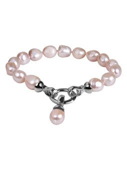 JwL Luxury Pearls Bracciale di perle rosa autentiche JL0556 donna