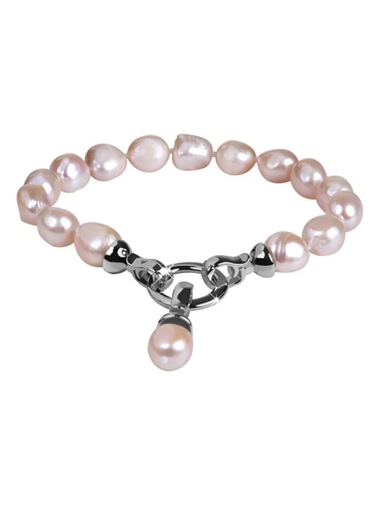 JwL Luxury Pearls Bracciale di perle rosa autentiche JL0556 donna
