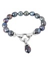 JwL Luxury Pearls Bracciale in perle blu di vero metallo JL0562 donna