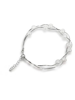 JwL Luxury Pearls Bracciale delicato in perle bianche autentiche JL0174 donna