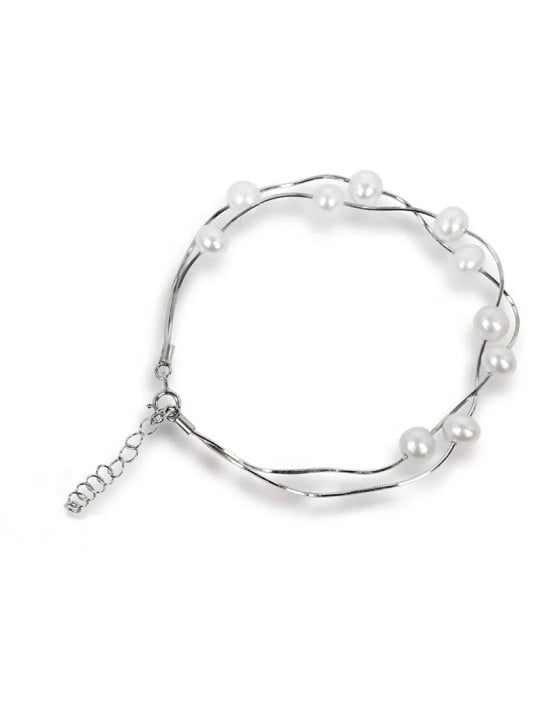 JwL Luxury Pearls Bracciale delicato in perle bianche autentiche JL0174 donna