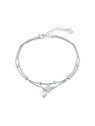 JwL Luxury Pearls Bracciale doppio in argento sterling con perla authentica e zirconi JL0801 donna