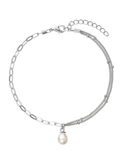Evolution Group Bracciale in argento con perla d'acqua dolce authentica 23014.1 donna