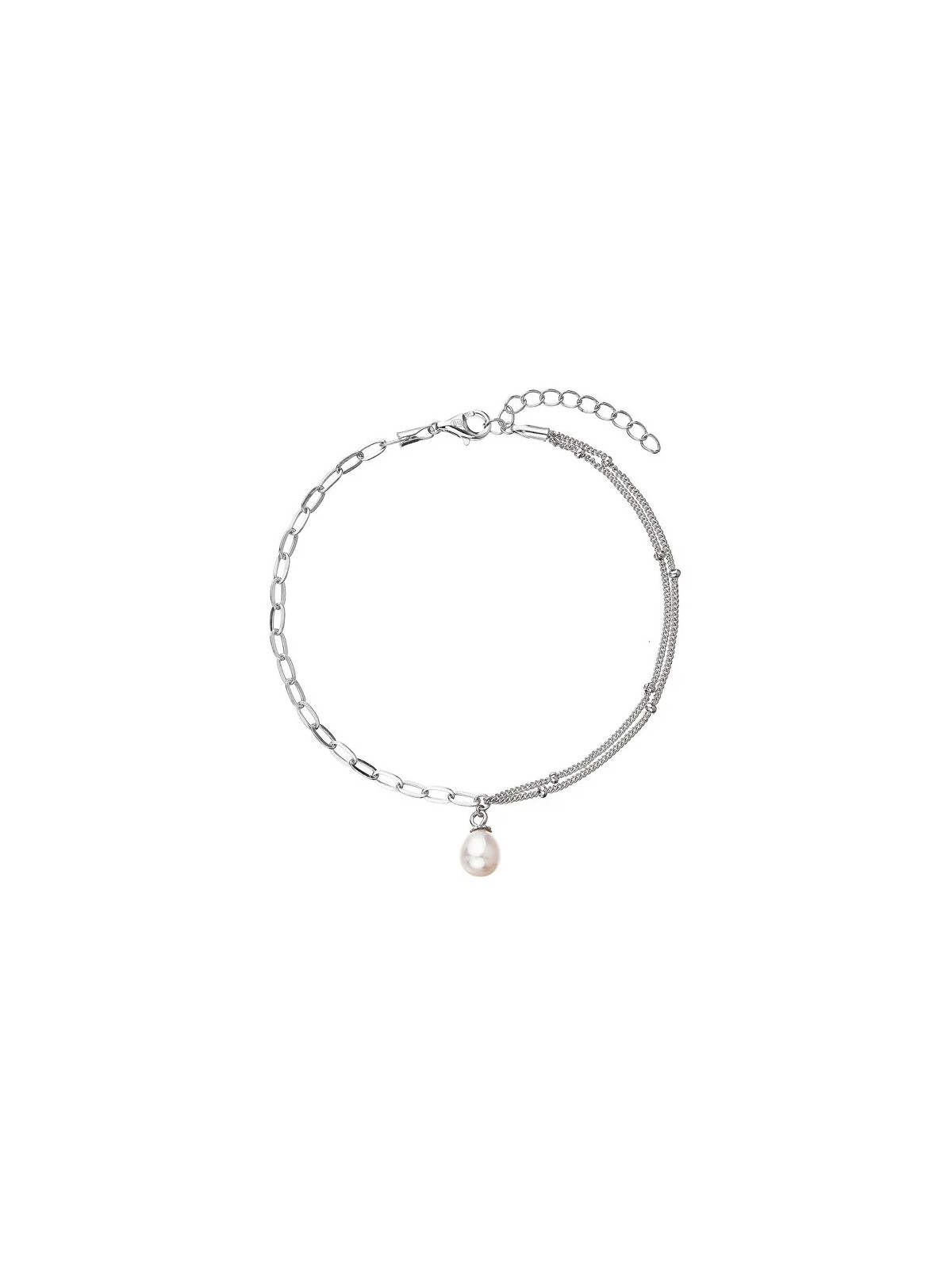 Evolution Group Bracciale in argento con perla d'acqua dolce authentica 23014.1 donna