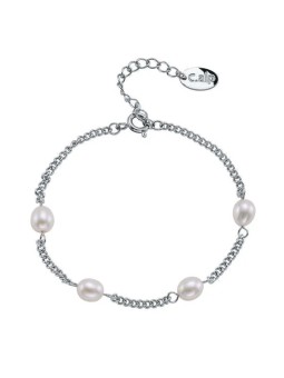 CRYSTAlp Elegante Collana con perla Tide Pearl 22243.E donna