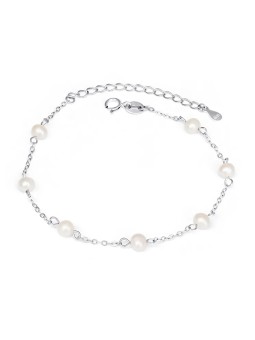 Agato Affascinante bracciale in argento con perle AGB784/21P donna
