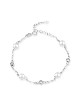 Agato Bracciale elegante in argento con perle AGB759/21P donna