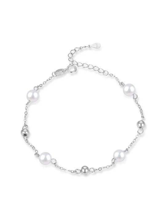 Agato Bracciale elegante in argento con perle AGB759/21P donna